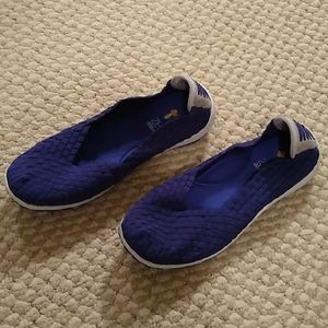Royal blue zee alexis slip ons
